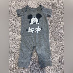 Disney Baby Mickey Mouse One Piece Jumpsuit Baby Size 0-3 Months